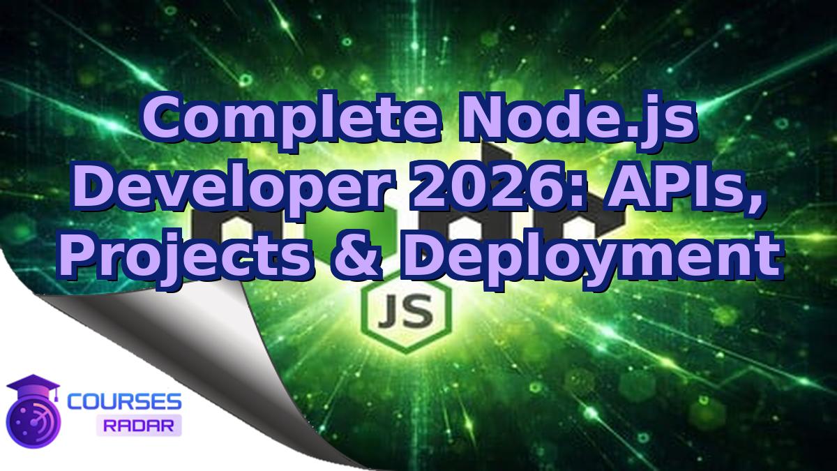 Complete Node.js Developer 2026: APIs, Projects & Deployment
