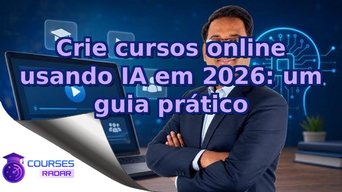 Crie cursos online usando IA em 2026: um guia prático
