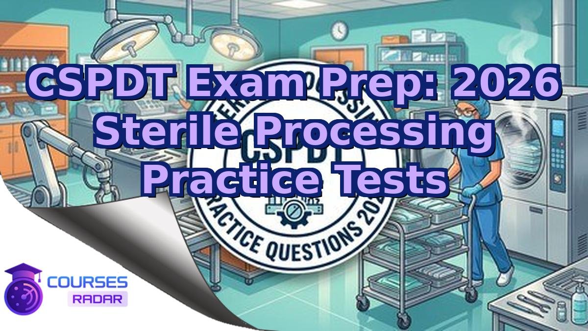 CSPDT Exam Prep: 2026 Sterile Processing Practice Tests