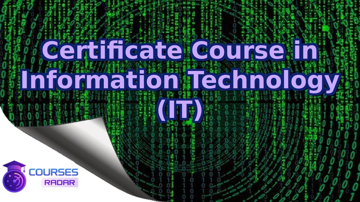 Certificate Course in Information Technology (IT)