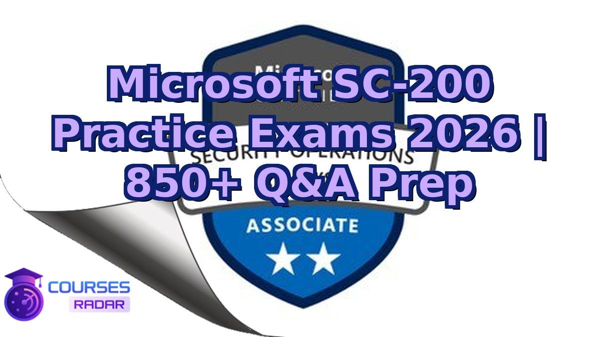 Microsoft SC-200 Practice Exams 2026 | 850+ Q&A Prep