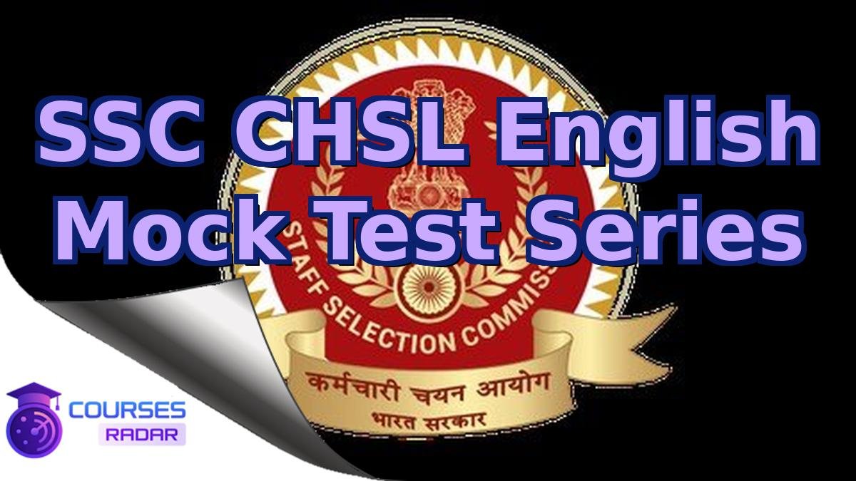SSC CHSL English Mock Test Series
