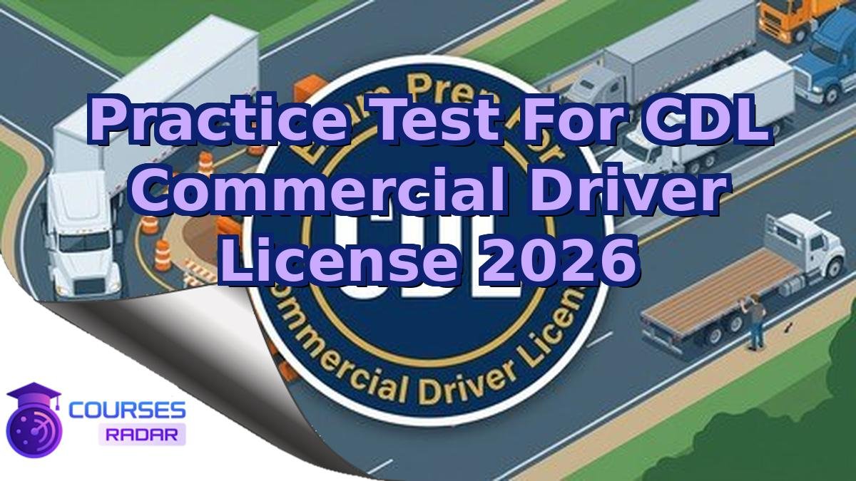 Practice Test For CDL Commercial Driver License 2026