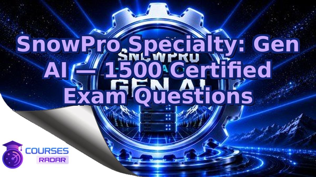 SnowPro Specialty: Gen AI — 1500 Certified Exam Questions