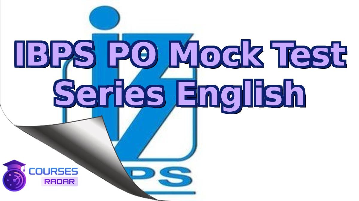 IBPS PO Mock Test Series English
