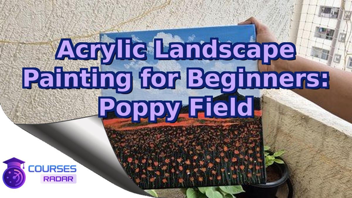 Acrylic Landscape Painting for Beginners: Poppy Field