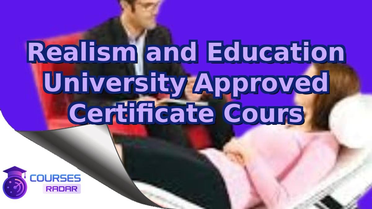 Realism and Education University Approved Certificate Cours
