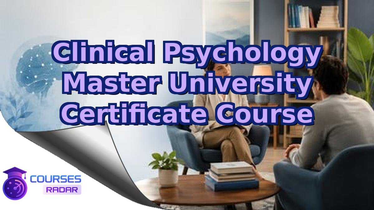 Clinical Psychology Master University Certificate Course