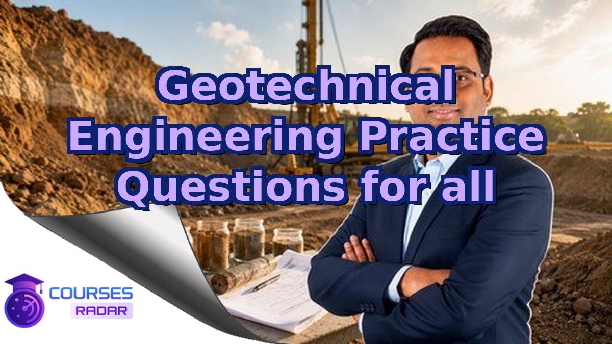 Geotechnical Engineering Practice Questions for all