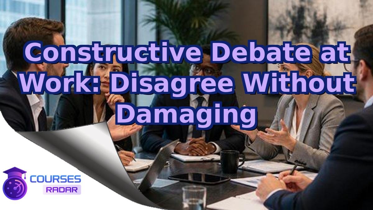 Constructive Debate at Work: Disagree Without Damaging