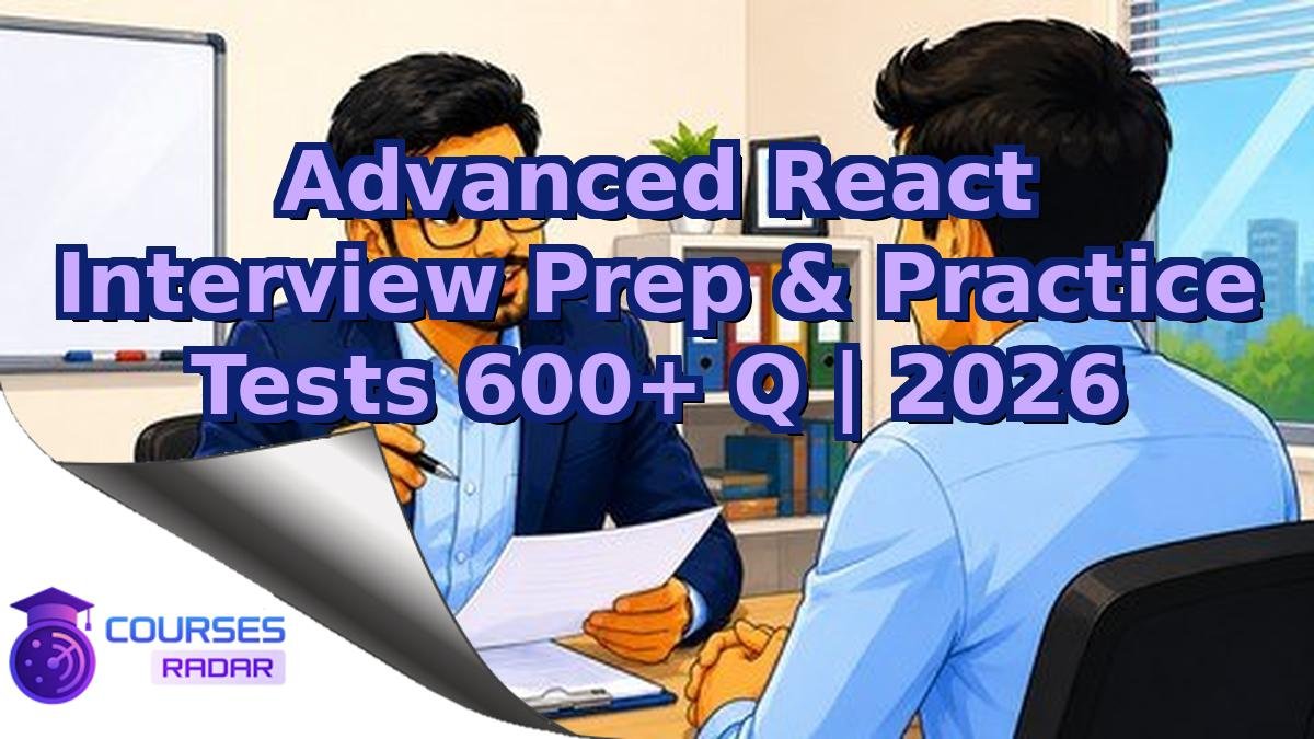 Advanced React Interview Prep & Practice Tests 600+ Q | 2026