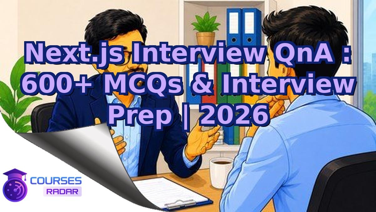 Next.js Interview QnA : 600+ MCQs & Interview Prep | 2026