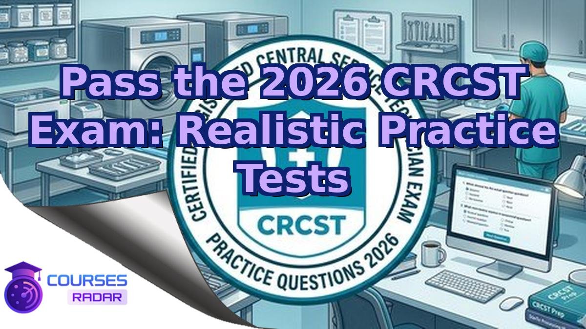 Pass the 2026 CRCST Exam: Realistic Practice Tests