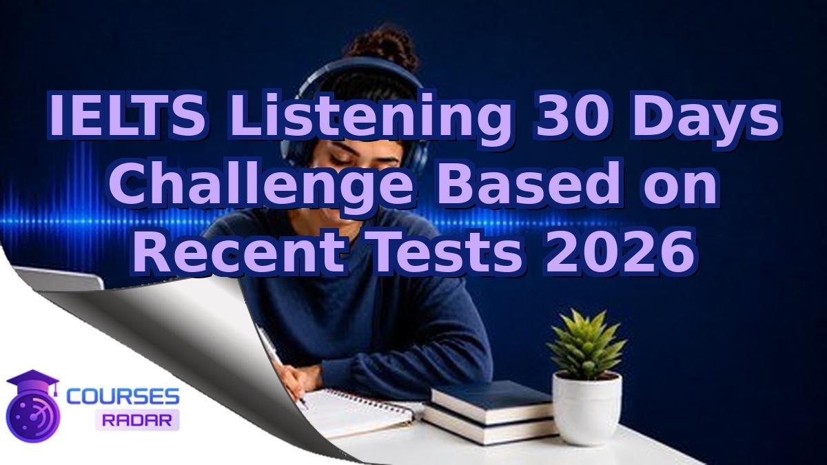 IELTS Listening 30 Days Challenge Based on Recent Tests 2026