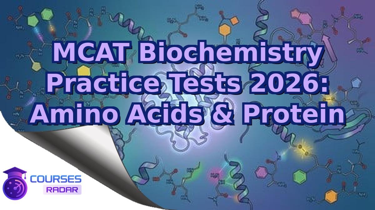 MCAT Biochemistry Practice Tests 2026: Amino Acids & Protein