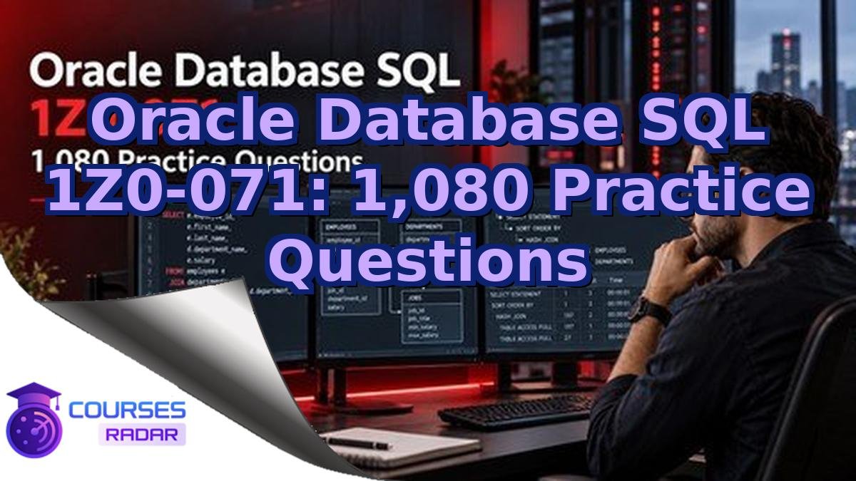 Oracle Database SQL 1Z0-071: 1,080 Practice Questions