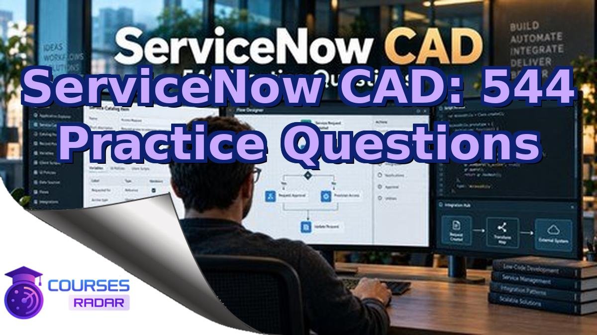 ServiceNow CAD: 544 Practice Questions