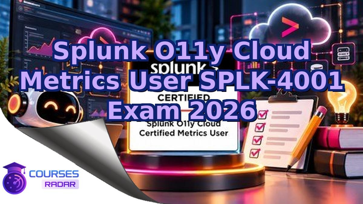 Splunk O11y Cloud Metrics User SPLK-4001 Exam 2026