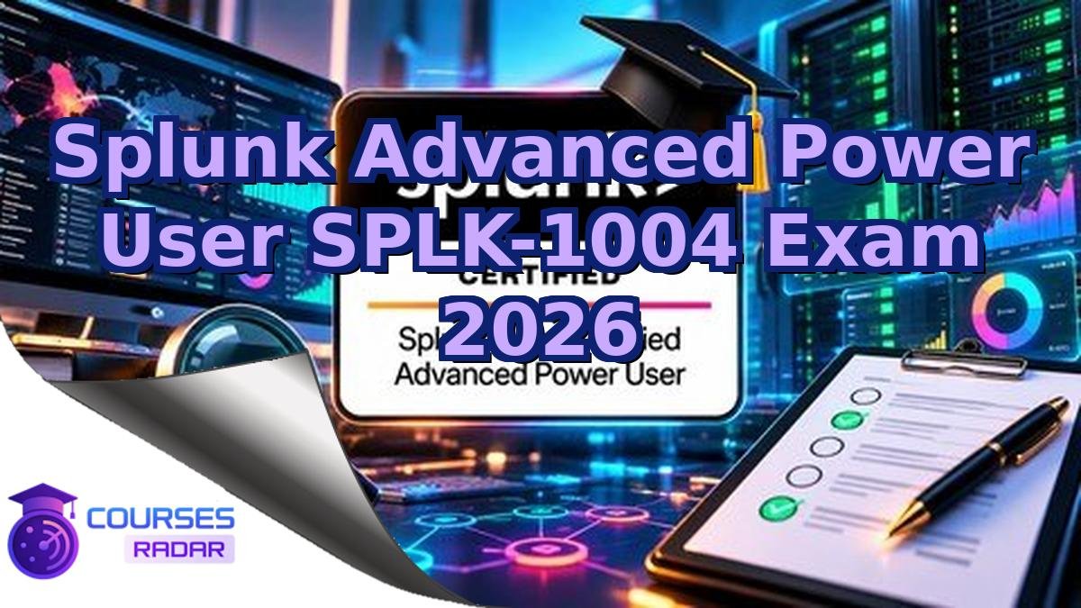 Splunk Advanced Power User SPLK-1004 Exam 2026