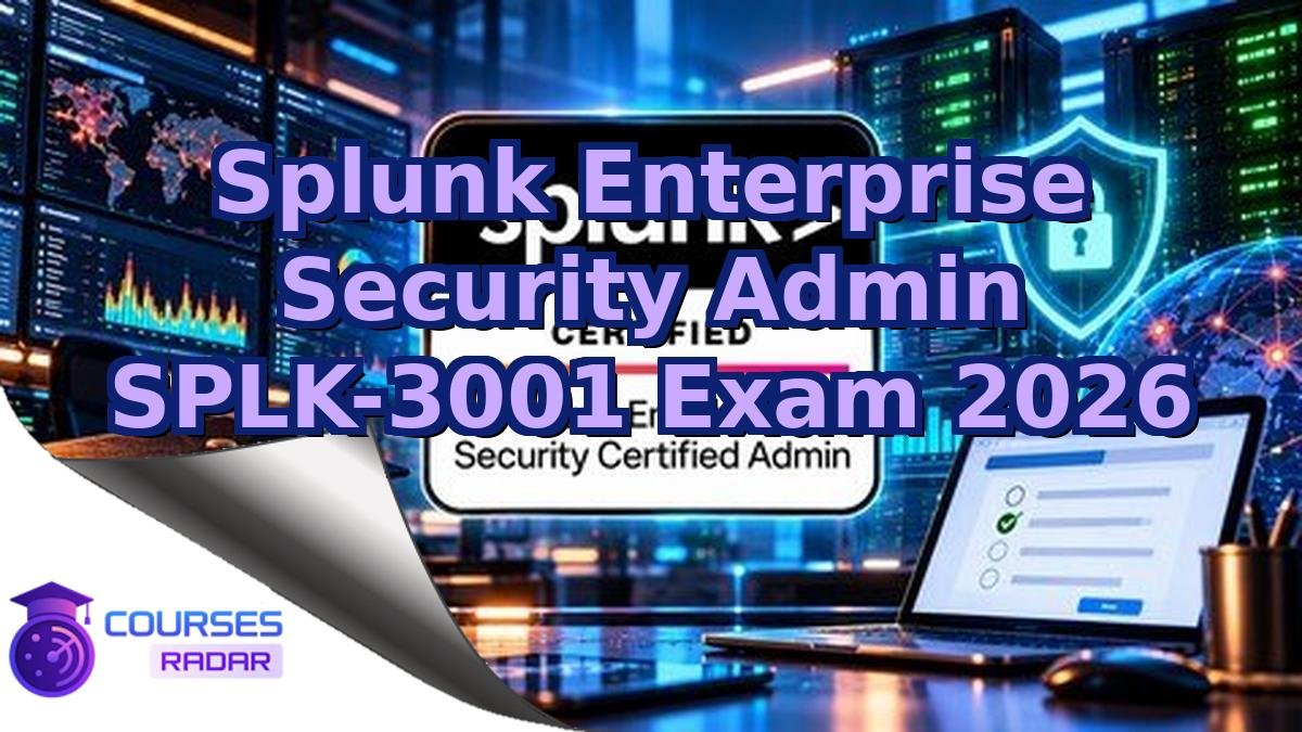 Splunk Enterprise Security Admin SPLK-3001 Exam 2026