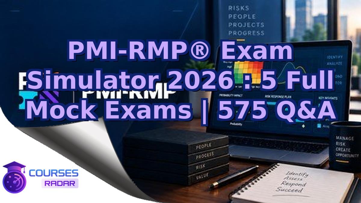 PMI-RMP® Exam Simulator 2026 : 5 Full Mock Exams | 575 Q&A