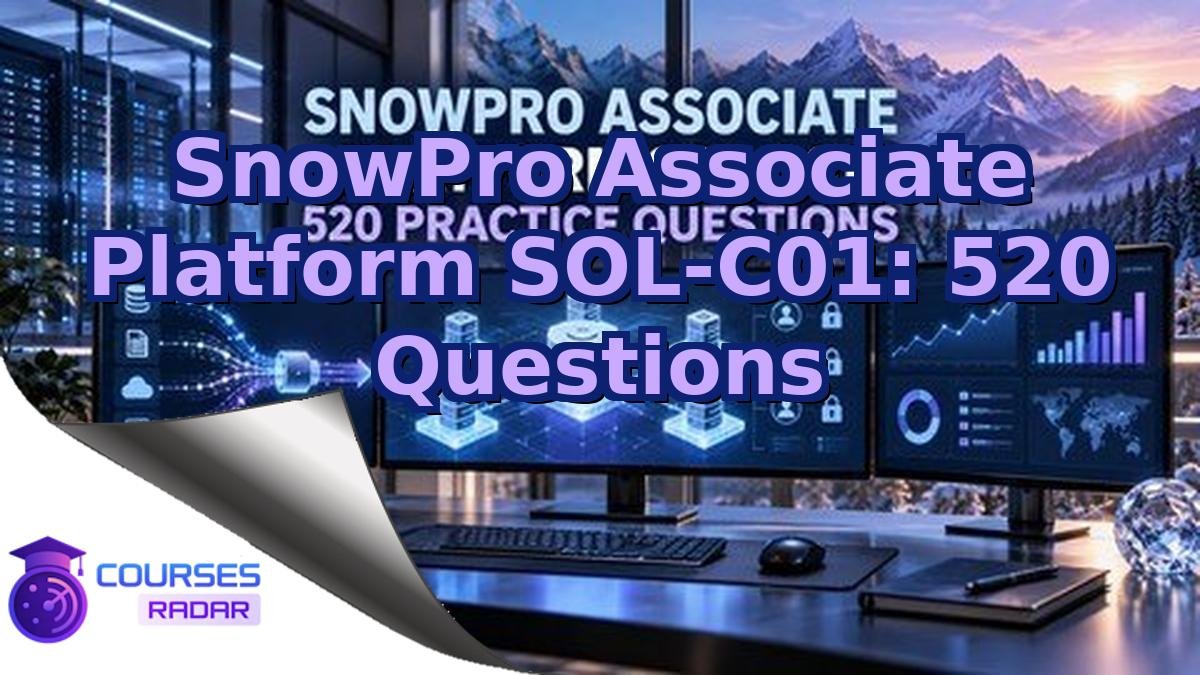 SnowPro Associate Platform SOL-C01: 520 Questions