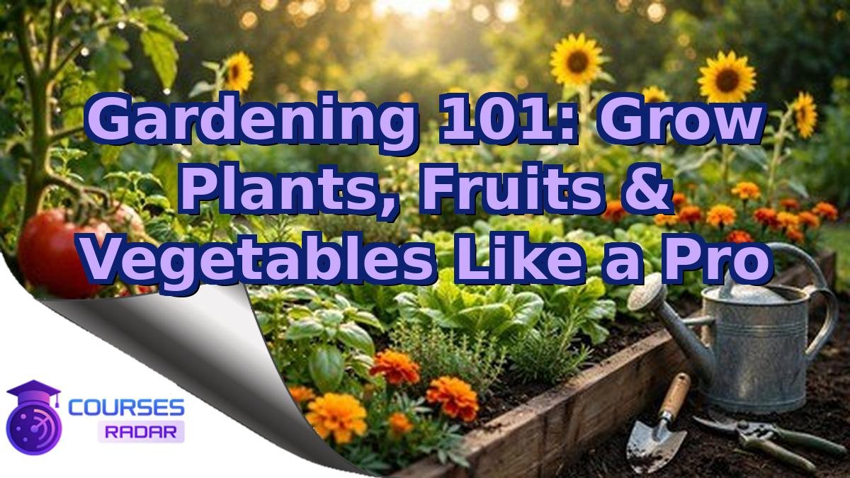Gardening 101: Grow Plants, Fruits & Vegetables Like a Pro