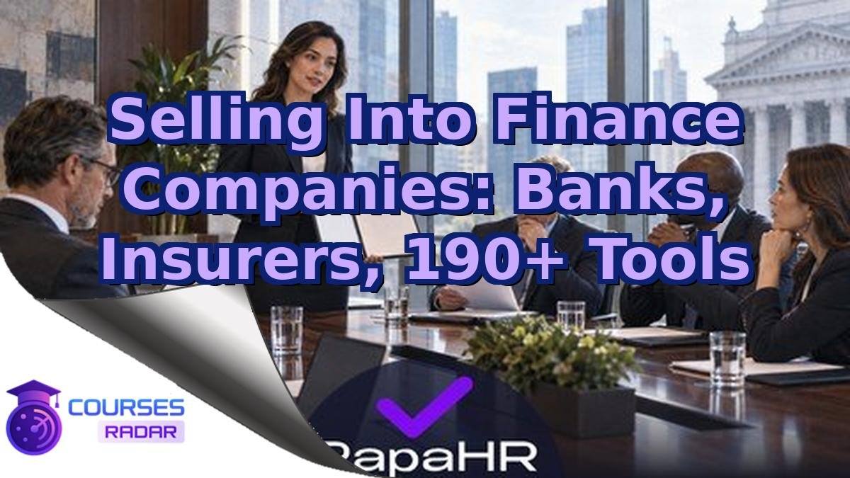 Selling Into Finance Companies: Banks, Insurers, 190+ Tools