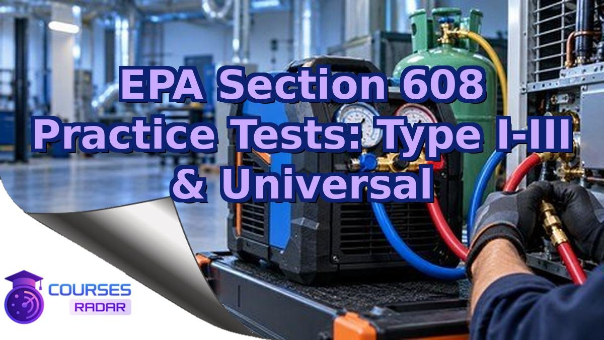 EPA Section 608 Practice Tests: Type I-III & Universal