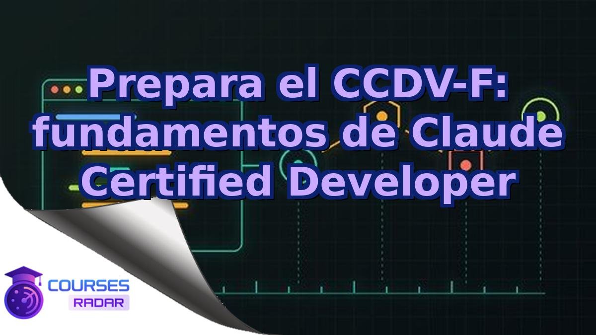 Prepara el CCDV-F: fundamentos de Claude Certified Developer