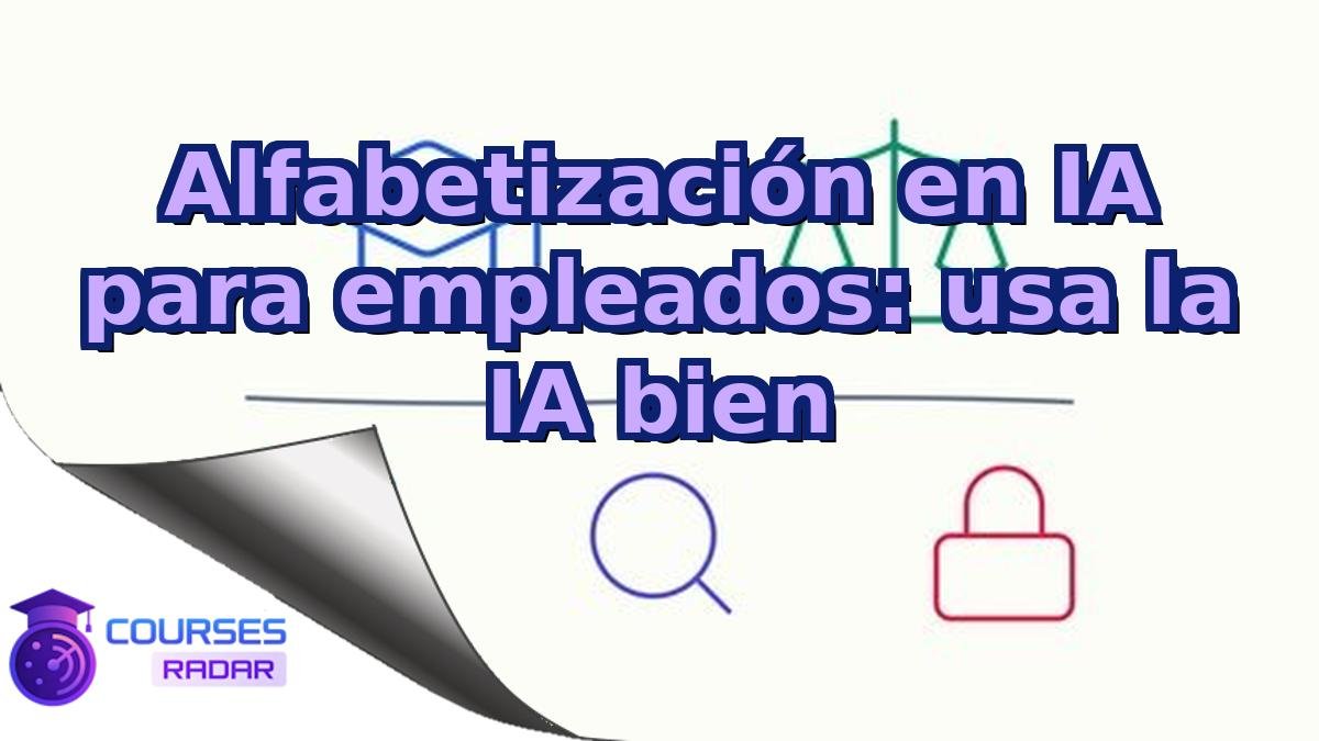 Alfabetización en IA para empleados: usa la IA bien