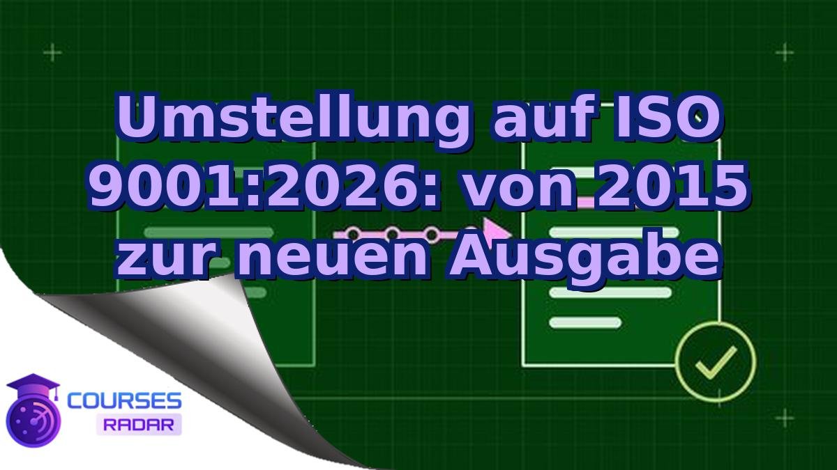 Umstellung auf ISO 9001:2026: von 2015 zur neuen Ausgabe