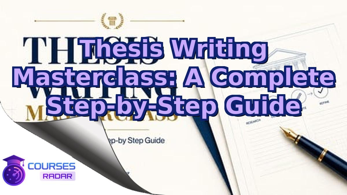 Thesis Writing Masterclass: A Complete Step-by-Step Guide