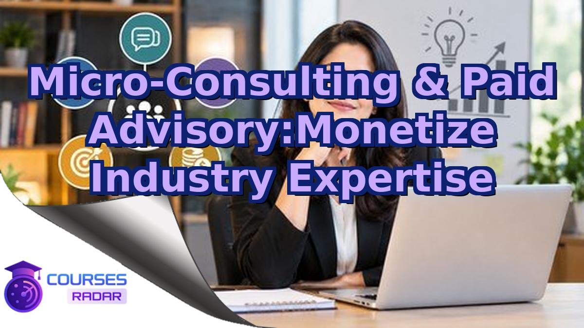 Micro-Consulting & Paid Advisory:Monetize Industry Expertise