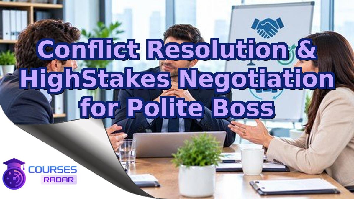 Conflict Resolution & HighStakes Negotiation for Polite Boss